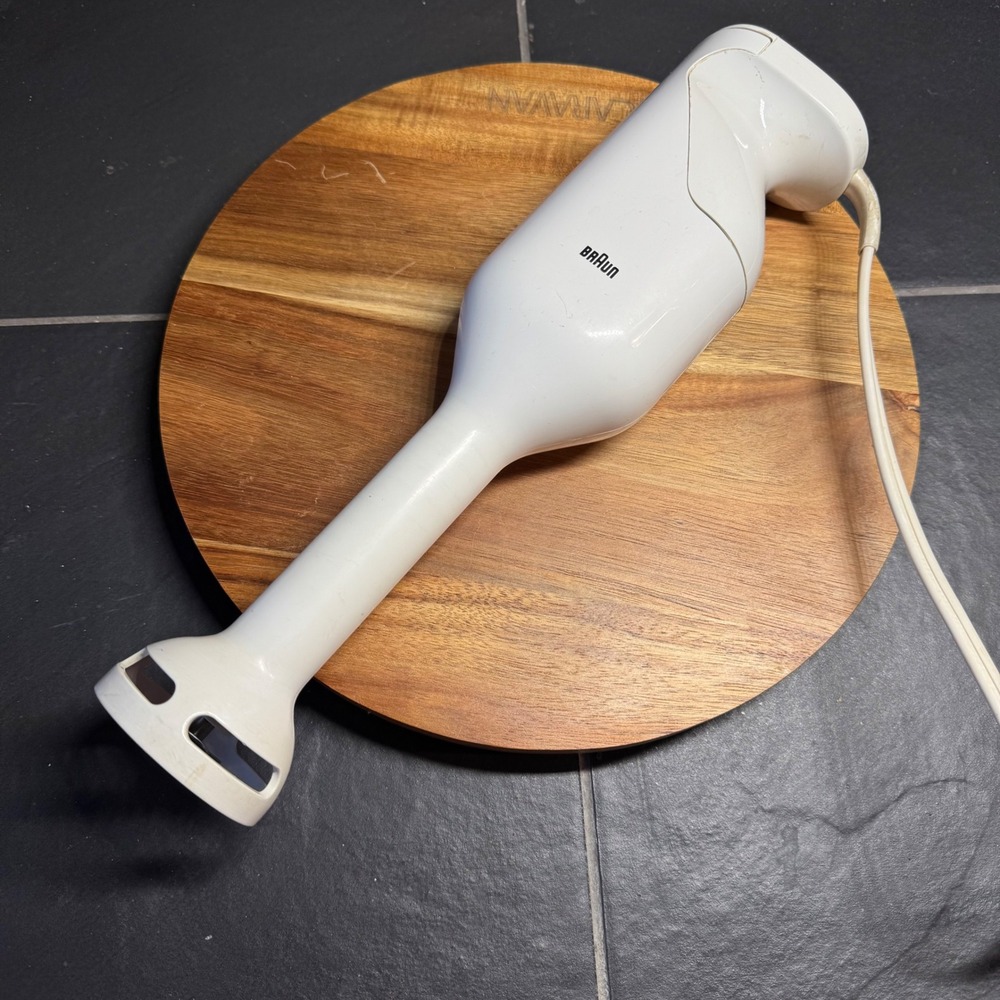 Braun Hand Blender Type 4172 White Corded Immersion Mixer Kitchen Cooking Works